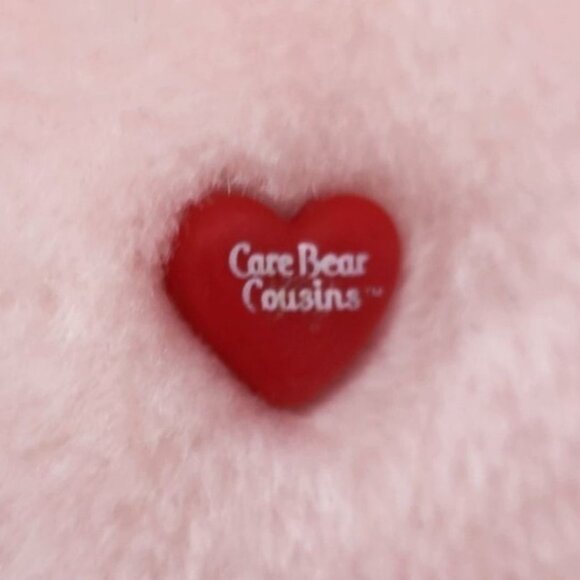 Vintage Care Bear Cousins Lotsa Heart Elephant Pink Plush Kenner American 13" - Picture 10 of 14